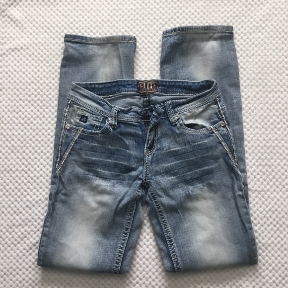 COWGIRL UP JEANS WITH STITCH DETAIL 26X34  NWOT - Picture 9 of 10